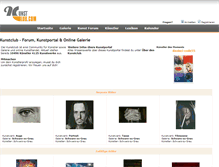 Tablet Screenshot of kunstclub.com